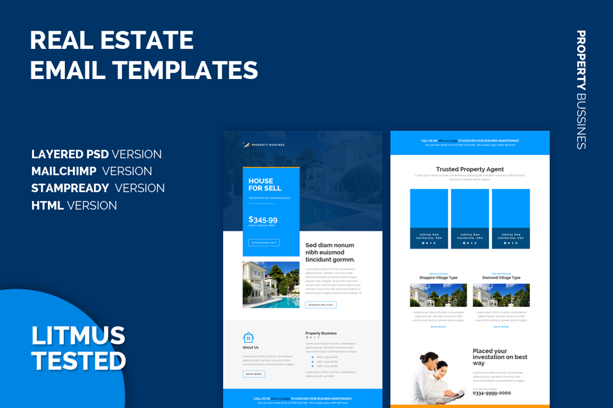 Real Estate Email Templates, an Email Template by Shadiq Jaya