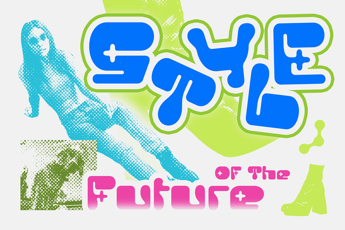 CS Doma – Y2K Font, a Sans Serif Font by Craft Supply Co. (Photo 2 of 8)