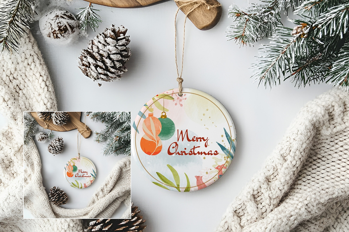 Christmas Ornament Mockup SC014 - 01, a Books & Magazine Mockup by Callistemon Creative (Photo 5 of 10)