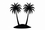 Coconut Tree Silhouette Pack, an Illustration by hafijul (Thumbnail 9 of 9)