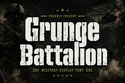 Grunge Battalion, a Serif Font by Wow Magic (Thumbnail 1 of 6)