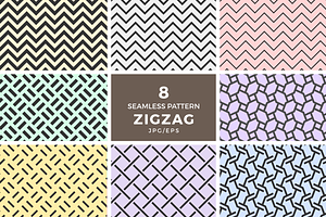 Seamless zigzag chevron patterns
