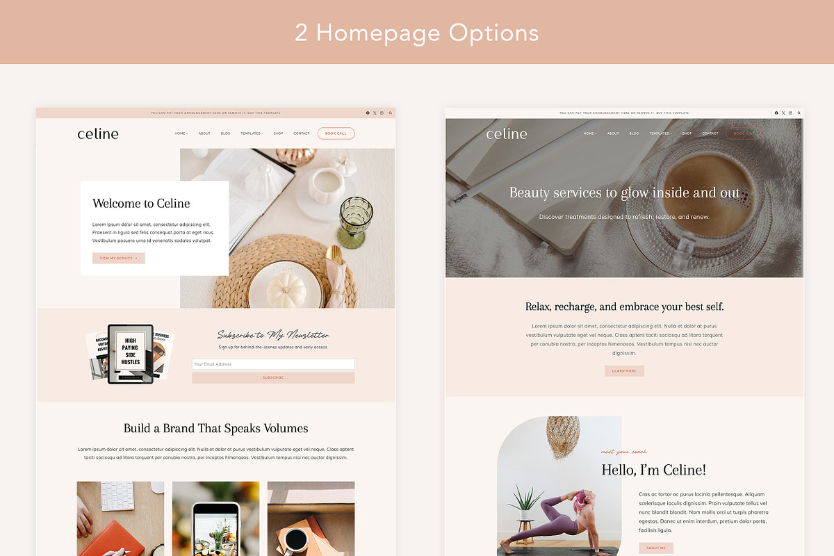 Celine WordPress Kadence Child Theme, a WordPress Template by Sky and Stars (Photo 5 of 7)
