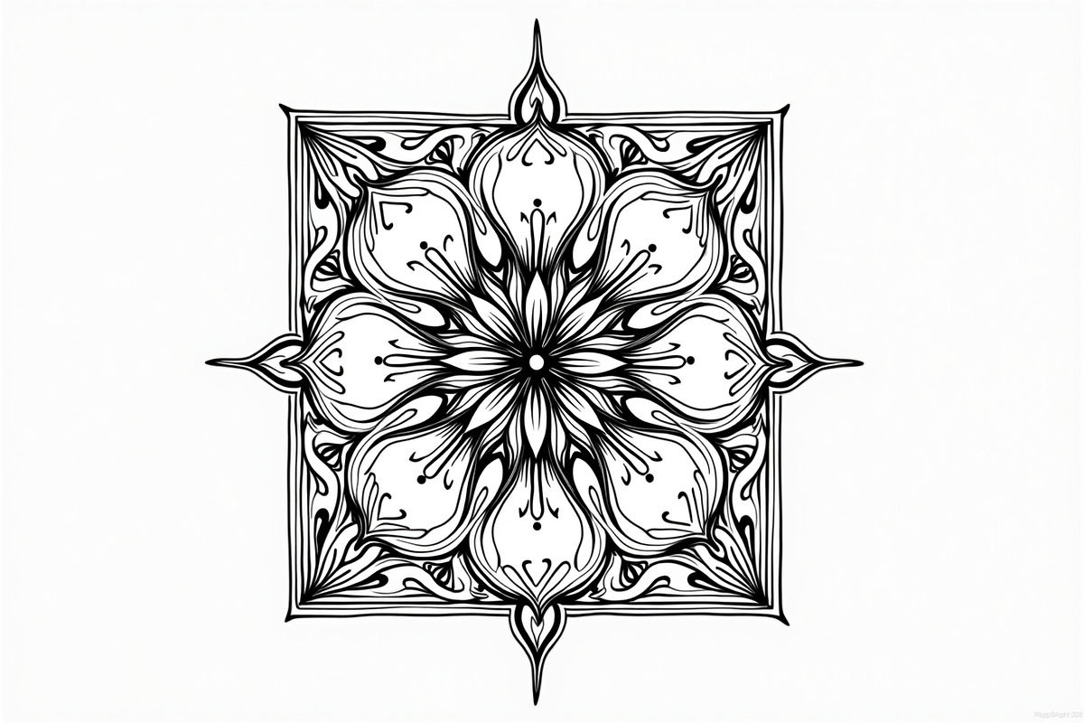 Mandala Pattern Coloring Bundle, a Graphic by Gfx_Store (Photo 7 of 11)