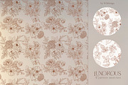 Line Floral Clipart Vector Flowers, an Illustration by whiteheartdesign (Thumbnail 8 of 12)