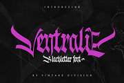 Ventralie, a Blackletter Font by Vintage Division (Thumbnail 1 of 10)