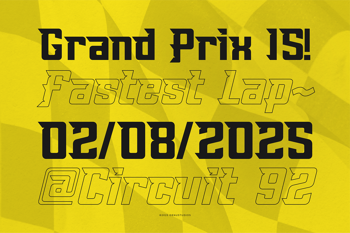 Amang Racing | Bold Racing Font, a Font by Denustudios (Photo 2 of 12)