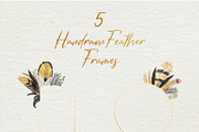 Watercolor Feathers Collection, a Decorative Illustration by GRANCI STUDIOS (Thumbnail 8 of 12)