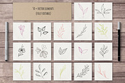 Hand Drawn Floral Collection, an Object Graphic by CARROTDESIGN (Thumbnail 2 of 15)
