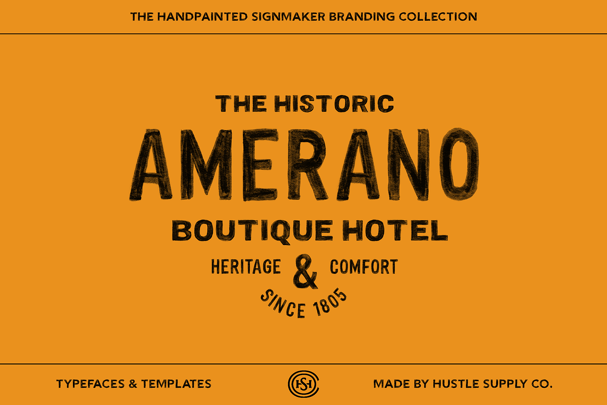 The Handpainted Signmaker Collection, a Handwritten Font by Hustle Supply Co. (Photo 9 of 16)