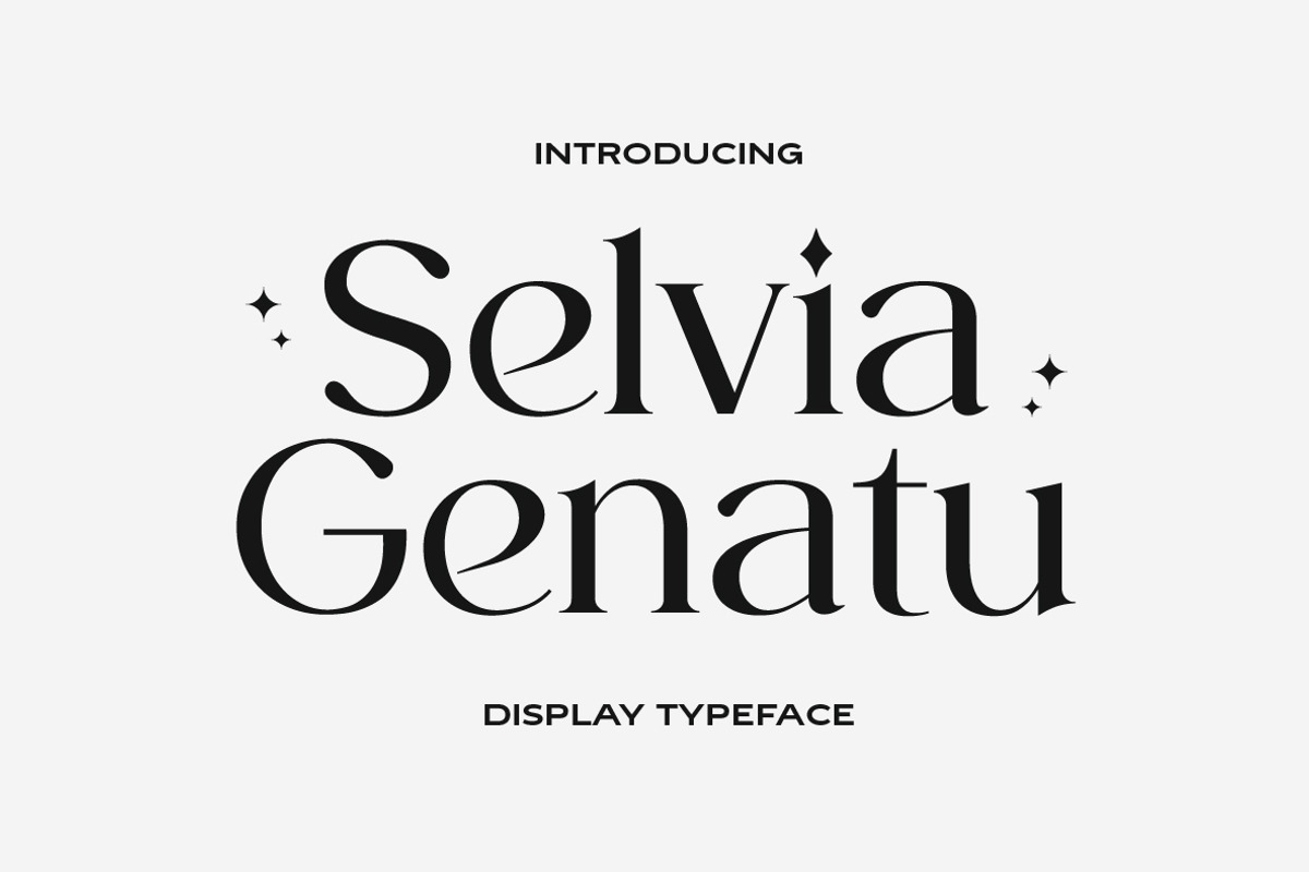 Selvia Genatu Fonts, a Serif Font by Yukita Creative (Photo 1 of 12)