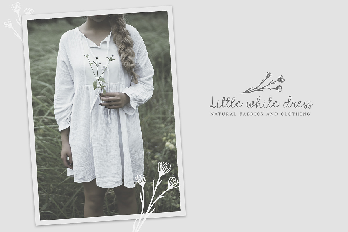 Quaint Garden Floral Font +EXTRAS preview 2