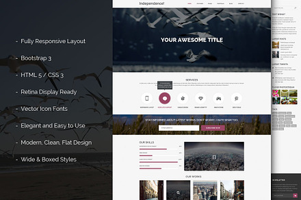 Independence Bootstrap Template, a Bootstrap Template by IceTemplates