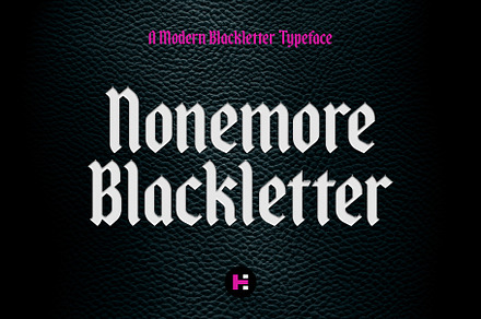 Nonemore Blackletter Display Font, a Blackletter Font by Tim Hankins Design