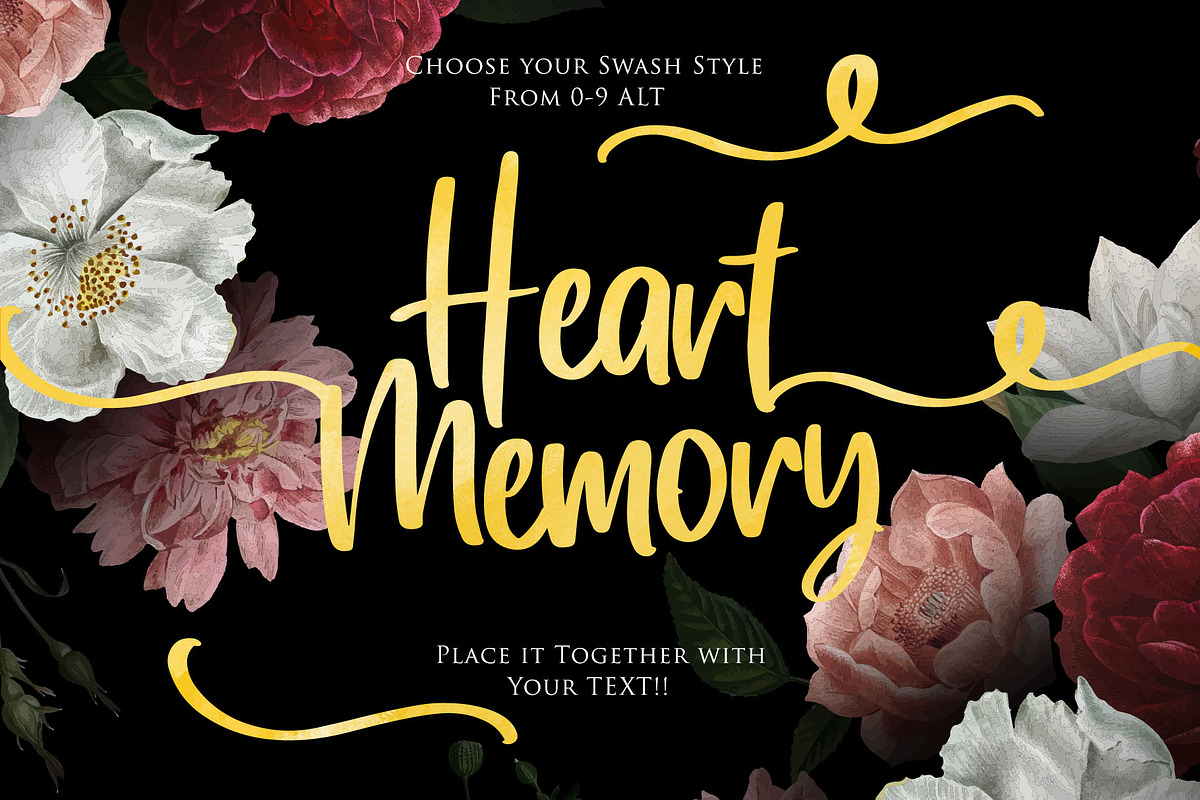 Heart Memory - Handwritten Font preview 2