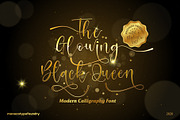 The Glowing Black Queen, a Script Font by Monoco Type Foundry (Thumbnail 1 of 11)