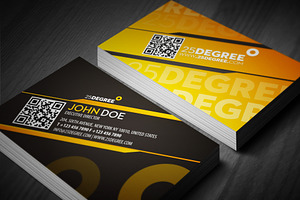 25 Degree Business Card Design