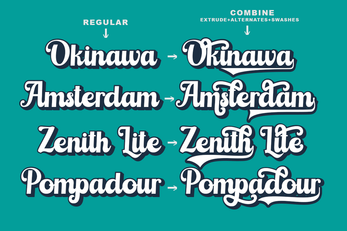 Ladington, a Script Font by GloowStudio (Photo 7 of 14)