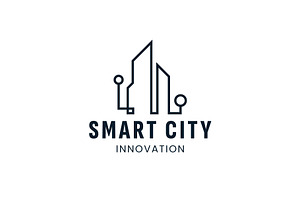Smart city logo icon illustration, a Branding & Logo Template by Dyn Studio
