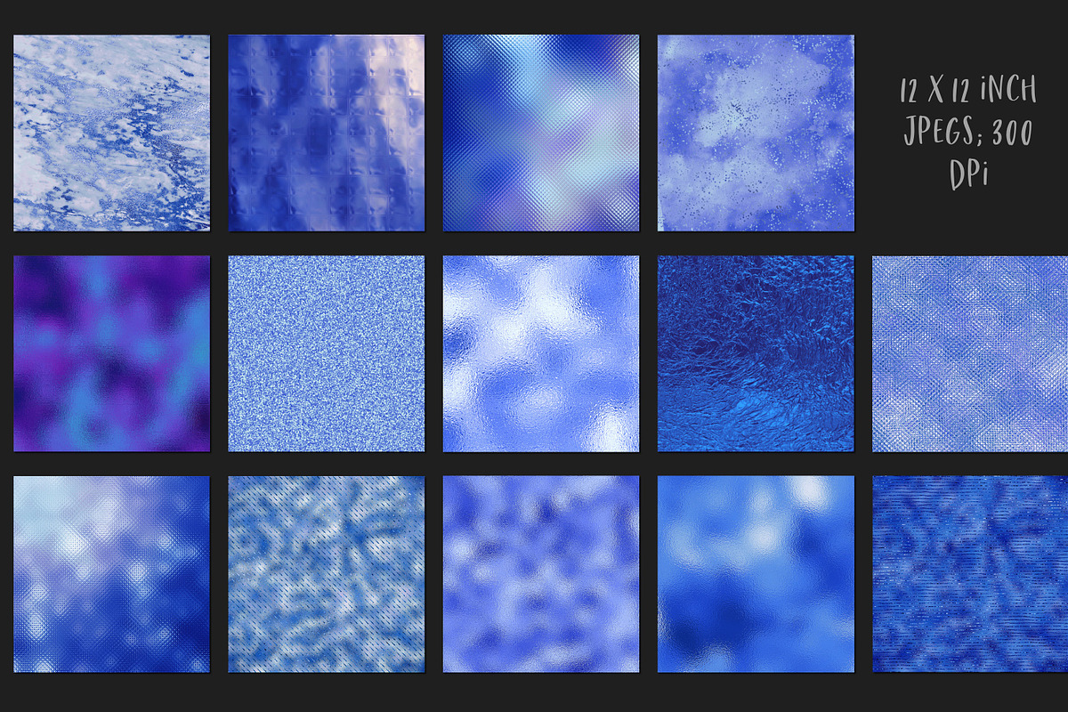 Blue metallic textures, a Texture Graphic by Paper Farms