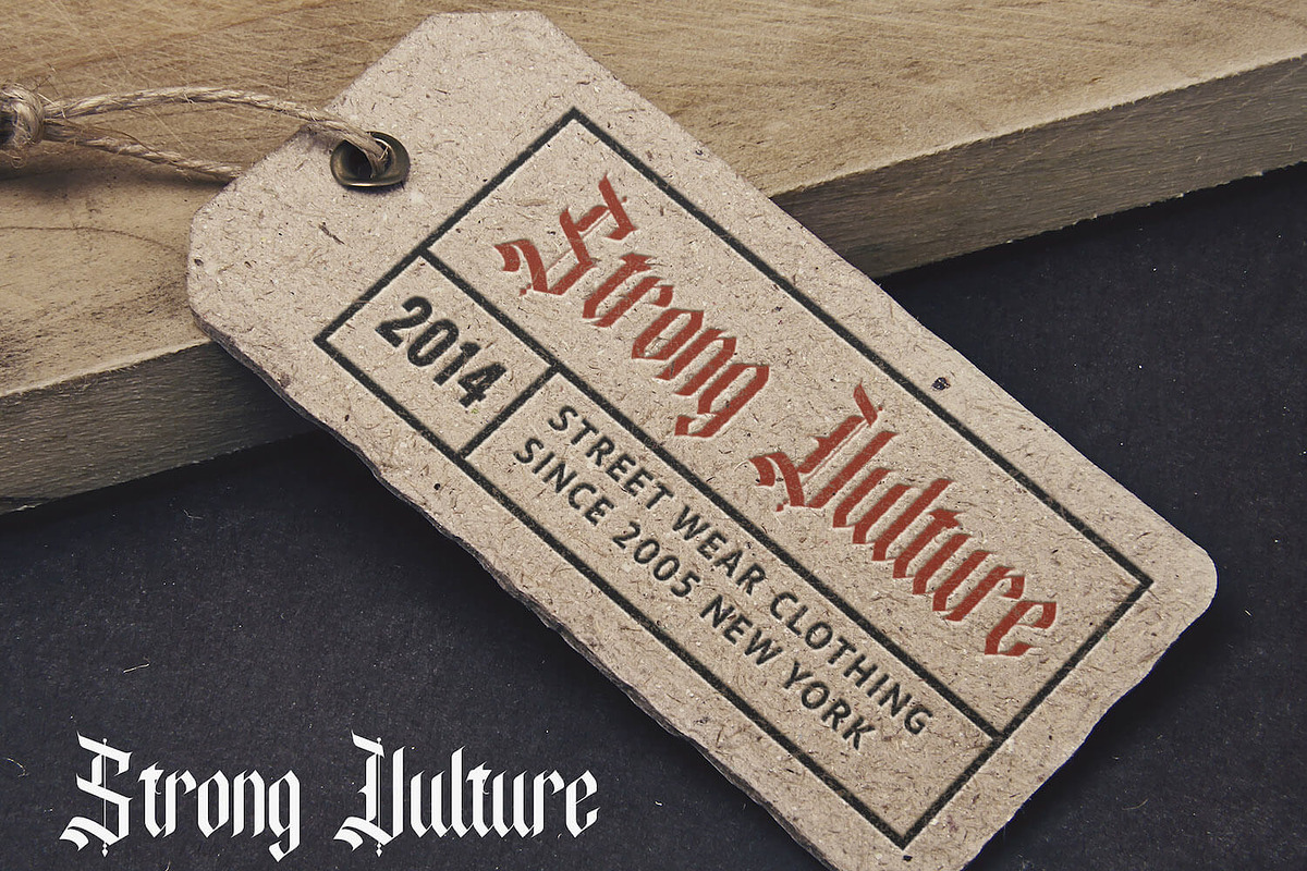 Denibas Sunset - Blackletter Font, a Blackletter Font by StringLabs (Photo 5 of 11)