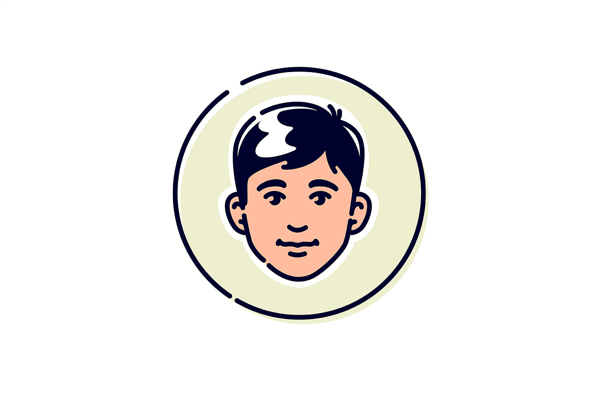 Avatars icons of people, a Person Illustration by GeekClick (Photo 3 of 7)
