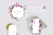 Magnolia & Eucalyptus. Watercolor, an Object Illustration by Colden Blue (Thumbnail 4 of 15)