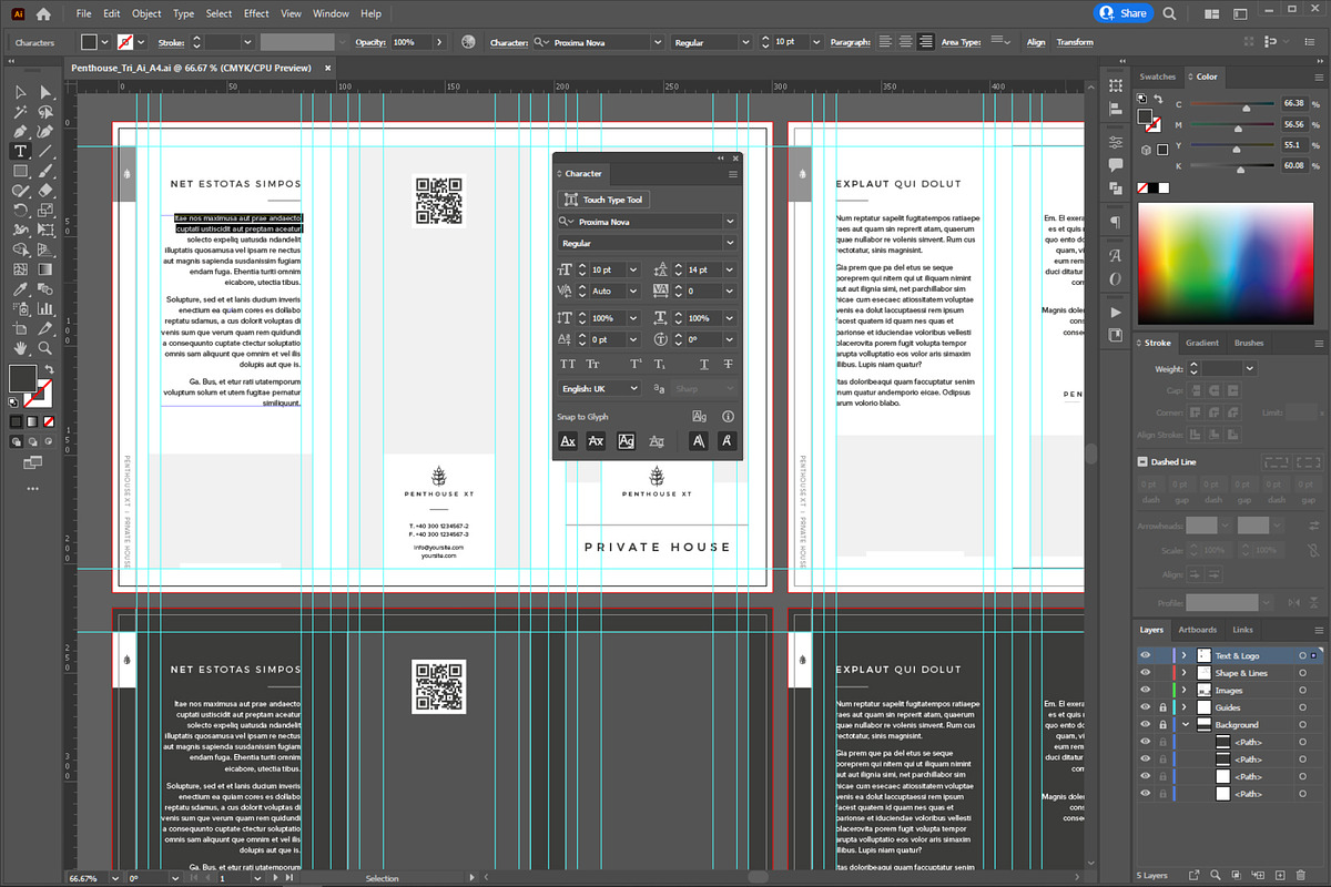 Penthouse XT Trifold Ai Template, a Brochure Template by fisihsani (Photo 9 of 9)