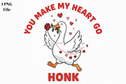 You Make My Heart Go Honk Png, an Illustration by Canvas Craft (Thumbnail 1 of 7)