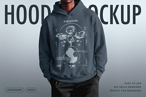 Oversized Men's Hoodie Mockup, a Hoody Mockup by Design Squad