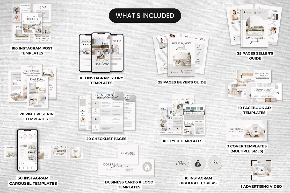 Real Estate Marketing Templates Kit, a Marketing Template by DigiPax (Photo 2 of 10)
