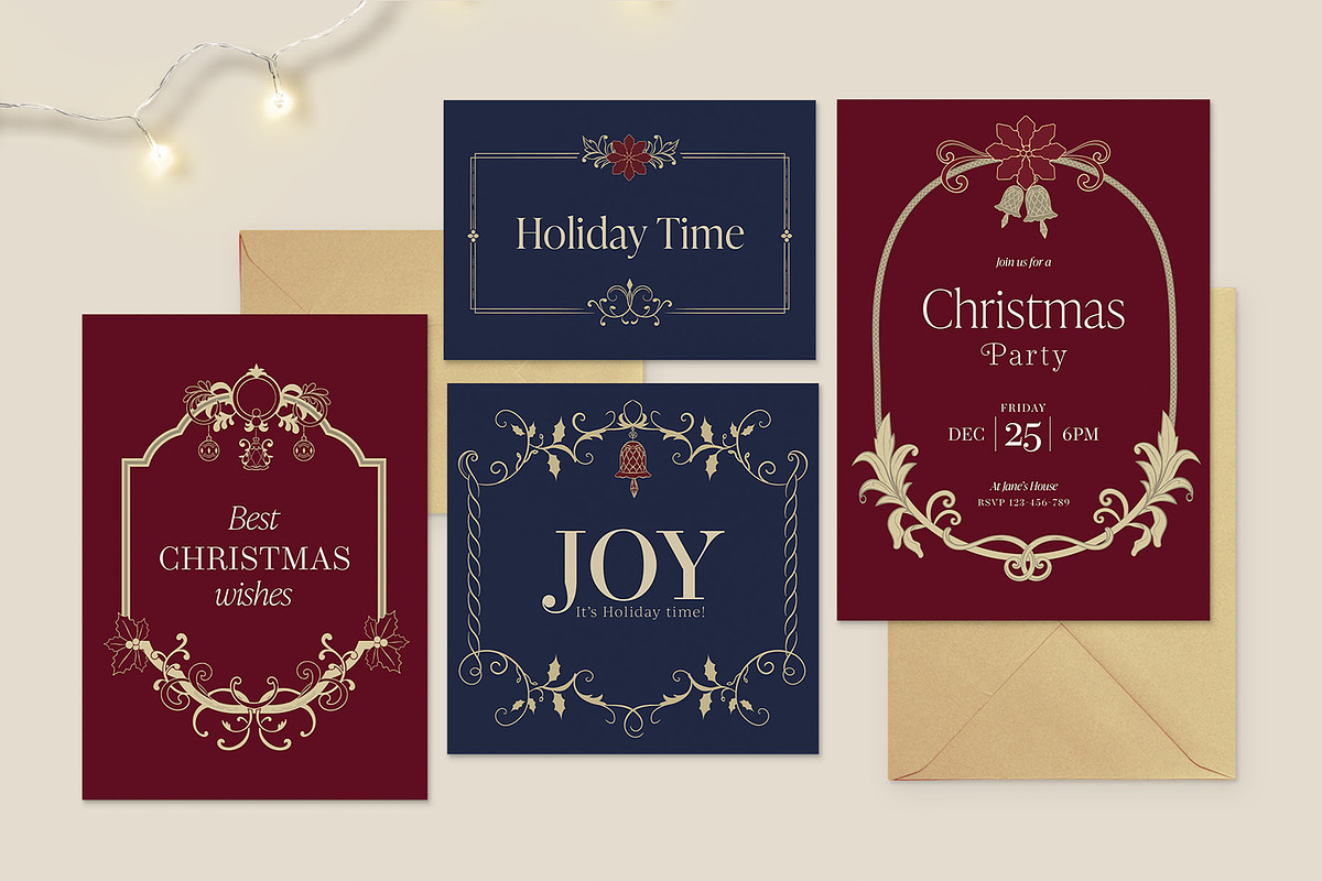 Christmas Card Stationery Set, a Card Template by BrandPacks (Photo 5 of 5)
