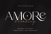 Amore Dreaming Font Duo, a Sans Serif Font by zeenesia (Thumbnail 1 of 15)