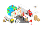 Delivery Services Set 01, a Work Illustration by AndriiStore (Thumbnail 3 of 11)