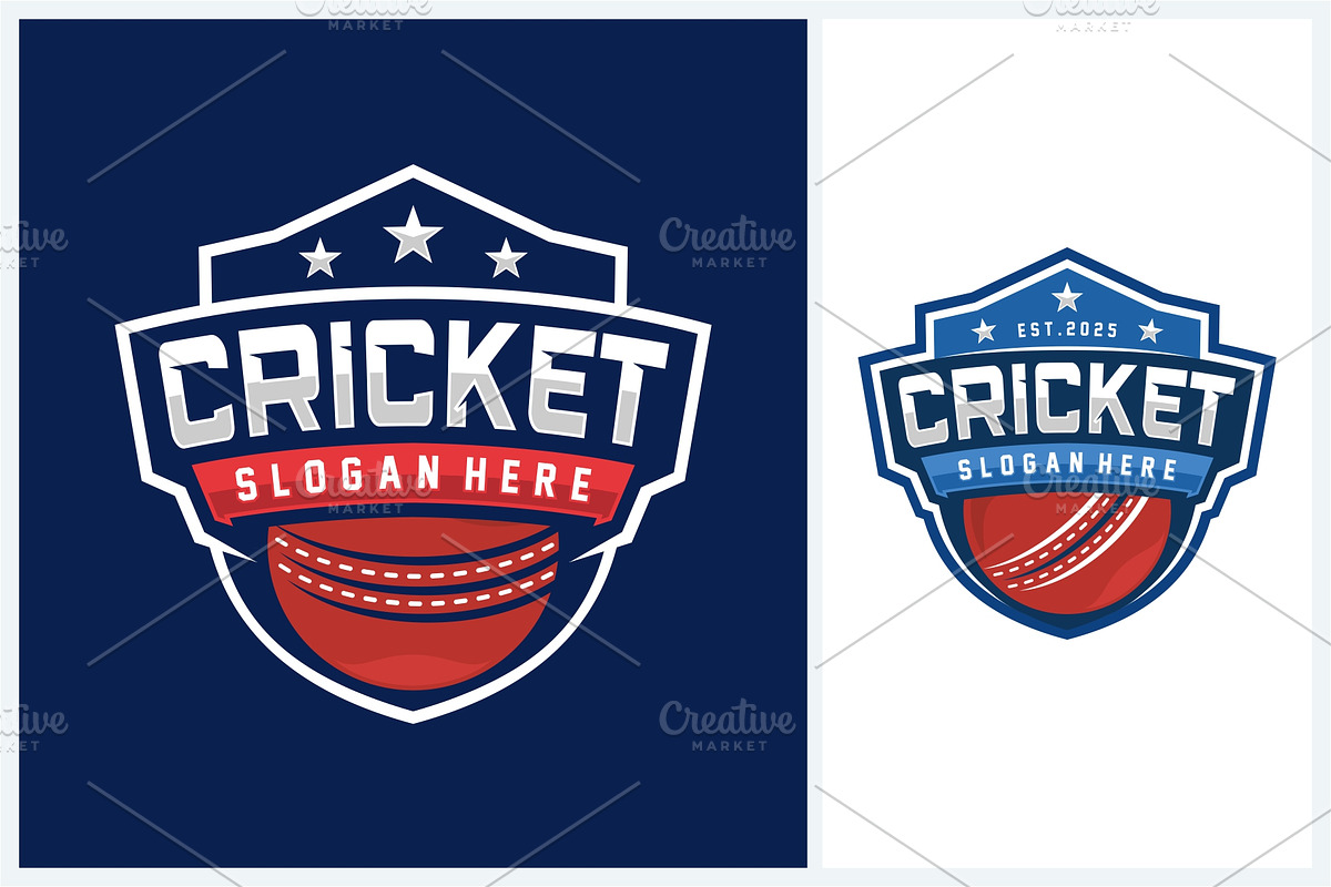 Cricket logo sport design template, a Branding & Logo Template by jundio studio