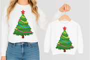 Colorful Coquette Christmas Tree Png, an Illustration by Designking (Thumbnail 5 of 5)