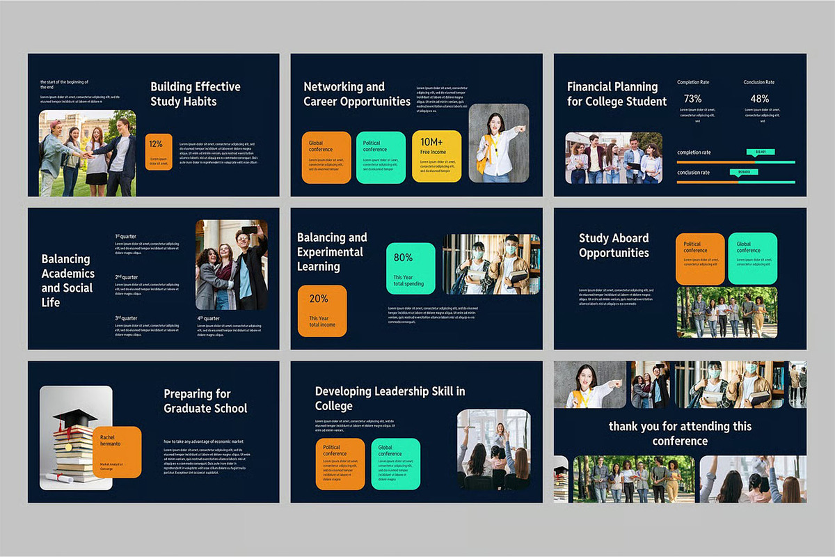 College Study GSlides, PPoint, a Presentation Template by Fit-tee (Photo 3 of 4)