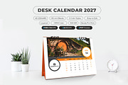 Printable Desk Calendar 2027, a Stationery Template by MstArtwork (Thumbnail 2 of 5)