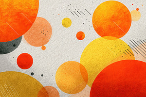 Abstract art colorful circles design, a Photo by Pixeness Studio