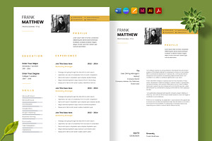 Clean and Professional Job Proposal, a Resume Template by Nur Designer