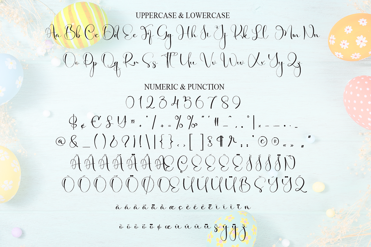 Easterday | Script Font, a Handwritten Font by Scratchones (Photo 7 of 9)