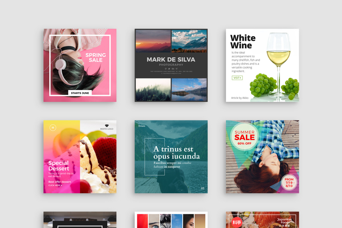 140+ Instagram Templates | 50% Off, a Social Media Template by Studio Siv (Photo 4 of 12)