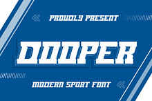 DOOPER Modern Sport Font