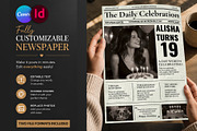 Birthday Newspaper Print Template, a Magazine Template by Shajib Shikder (Thumbnail 7 of 10)