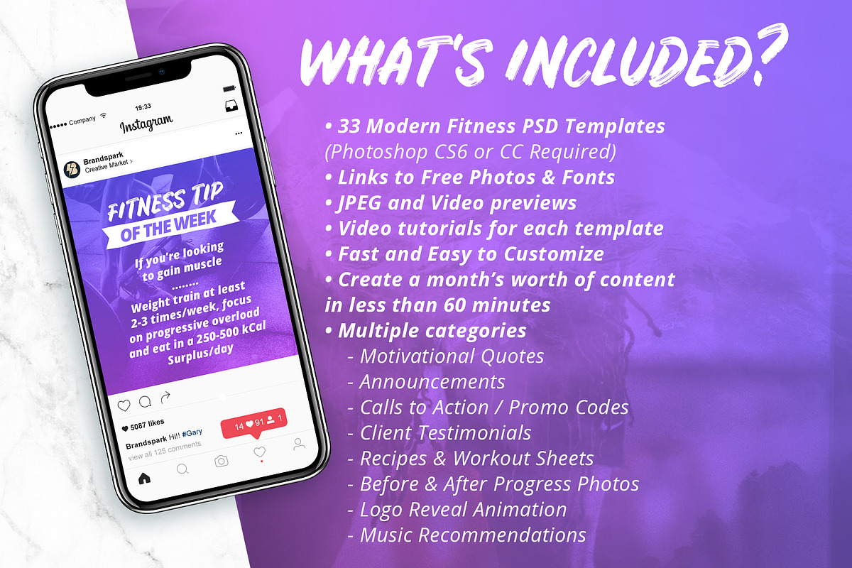 ANIMATED - Modern Instagram Posts, a Social Media Template by Brandspark (Photo 3 of 8)