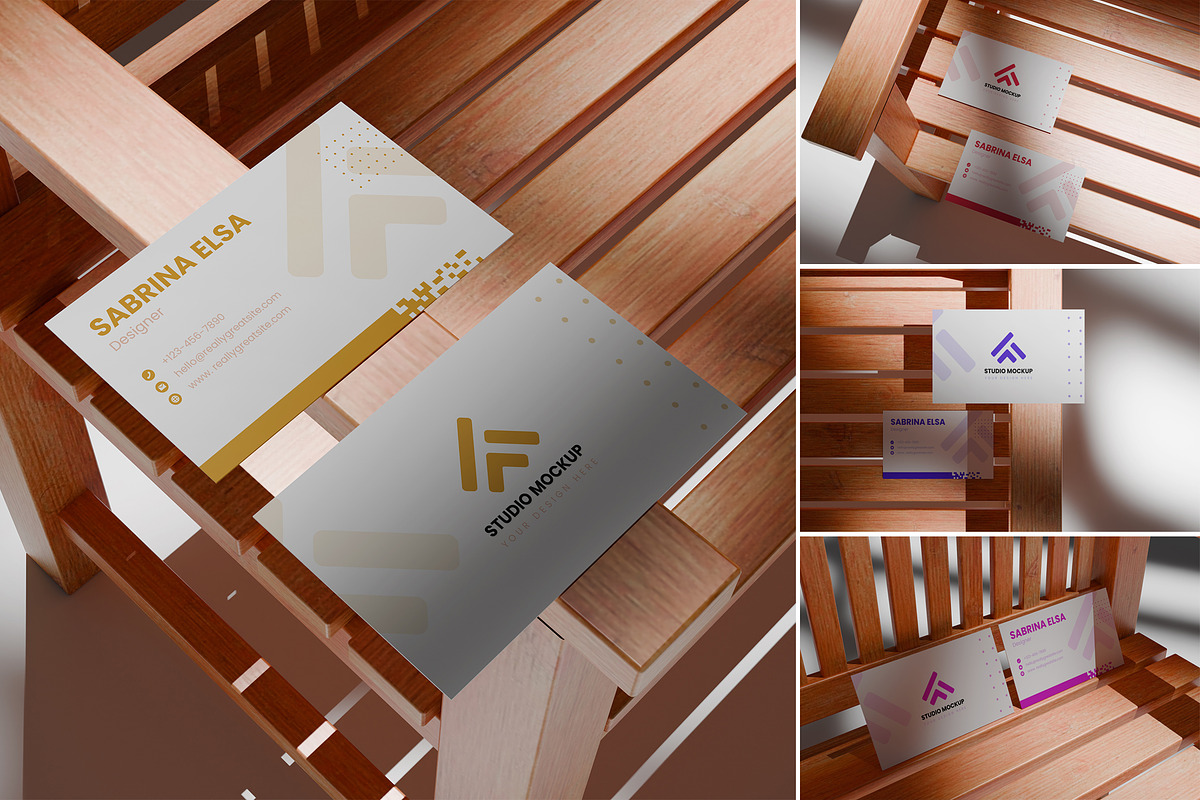Business Card Mockup, an Advertising Mockup by Pexelyou (Photo 1 of 5)