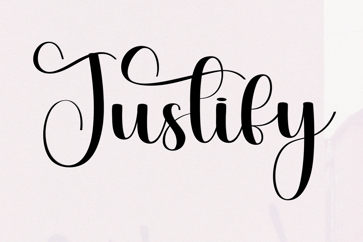 Justify, a Handwritten Font by InermediaSTUDIO (Photo 4 of 8)