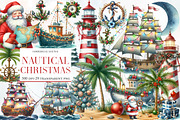 Nautical Christmas Clipart, an Illustration by Designworld (Thumbnail 1 of 5)