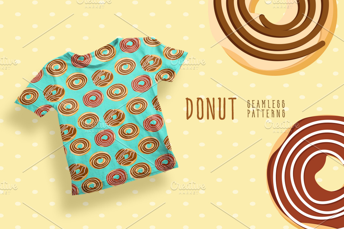 Sweet donuts., a Pattern Graphic by irina_kutuzova (Photo 5 of 6)
