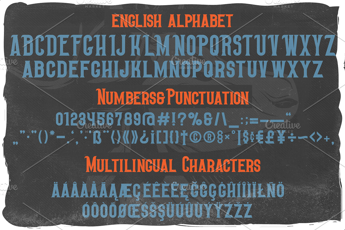 Jaeger font + 6 bonus illustrations, a Font by Heather_insane (Photo 2 of 7)